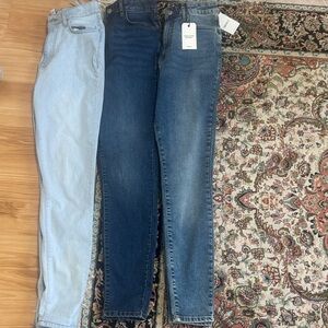 Forever 21 3 pairs Dark, medium, Light Blue high rise Skinny Jeans